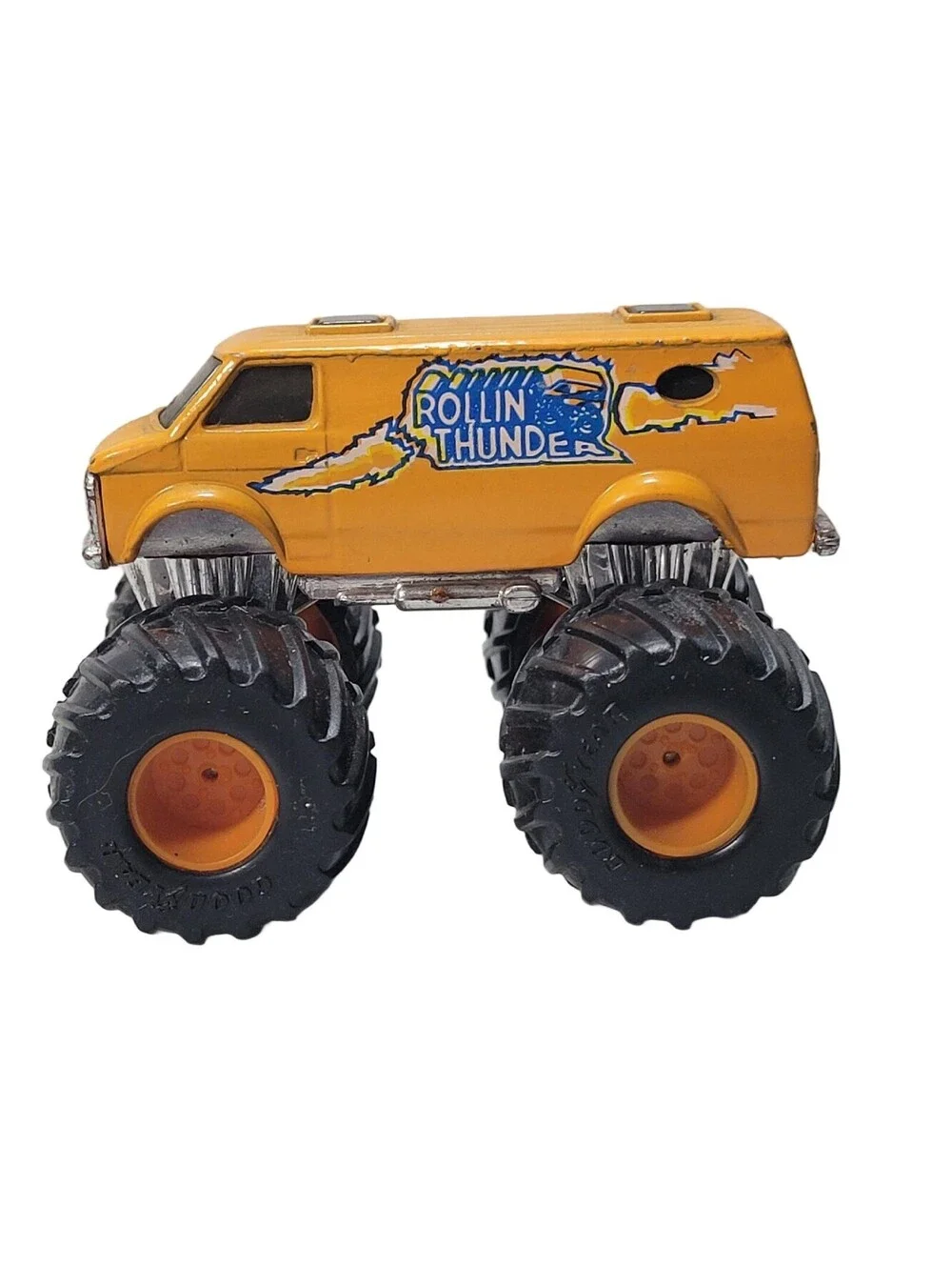 1985 Vintage Matchbox Super Charger Rollin Thunder Monster Truck Van Orange